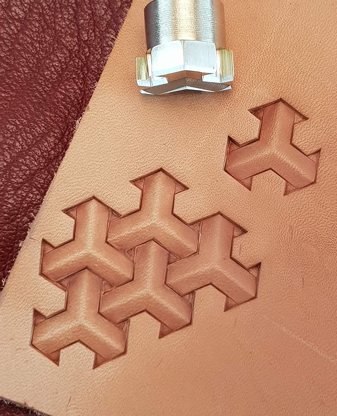 DandS ltd Leather Working Tools Carving Punches Stamp Craft Saddle Brass #98B