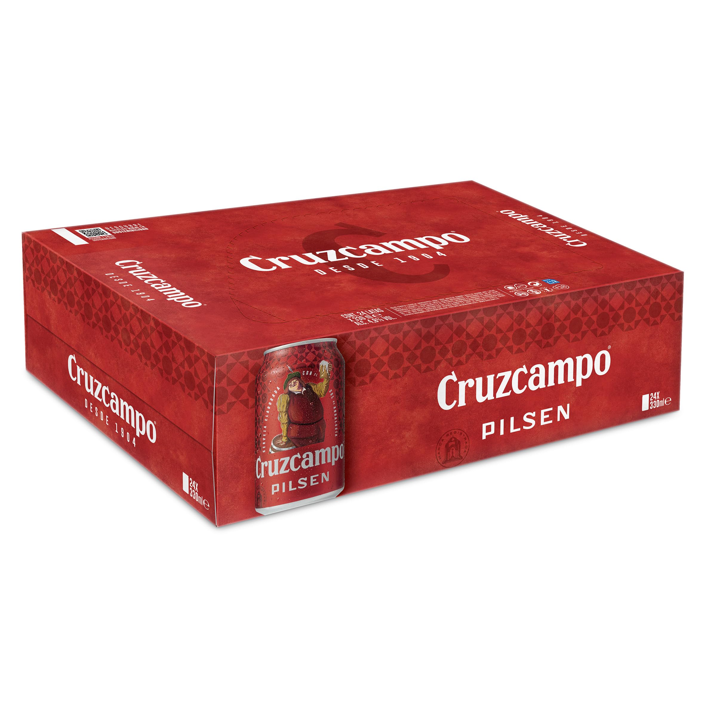 Cruzcampo Pilsen Cerveza Pack Lata 24x33cl