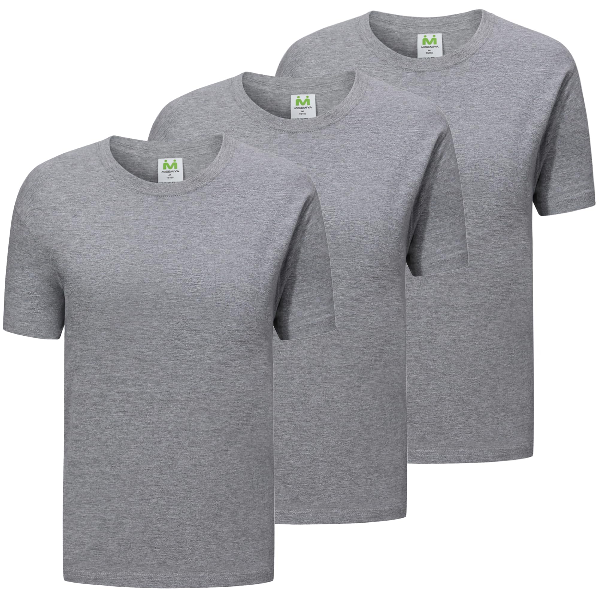 MISEMIYA T Shirt - Mz-3-ts135 T-Shirt Unisex - Adulto (Pacco da 3) - 2