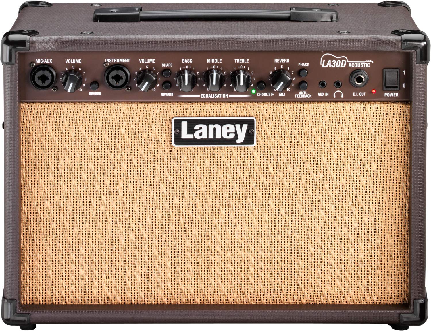 Laney LA Series LA30D - Acoustic Guitar Combo Amp - 30W - 2 x 6.5 inch Woofers - Chorus - Reverb