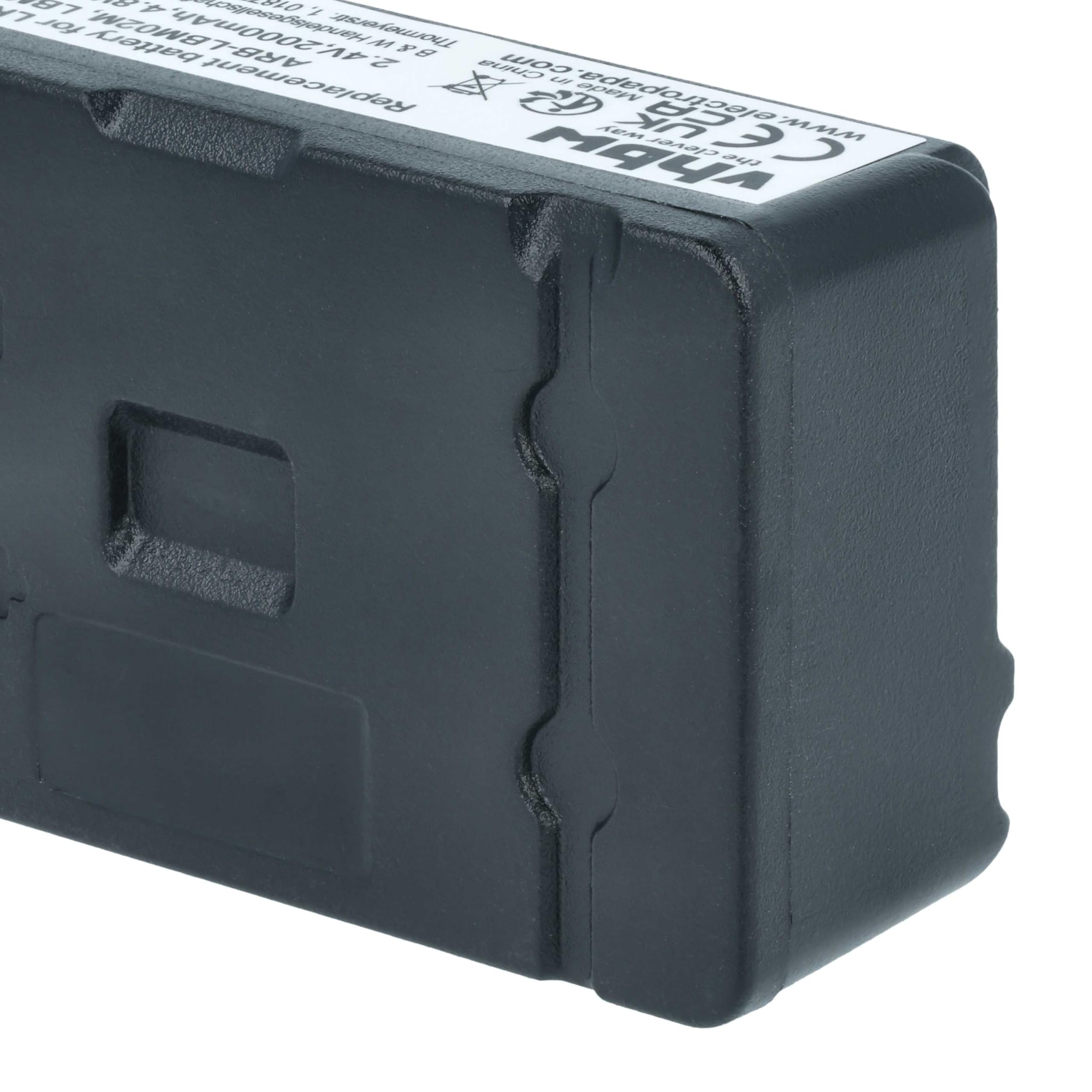 vhbw 5X batería reemplaza Autec ARB-LBM02M, LBM02MH para Mando a Distancia, Control Remoto (2000 mAh, 2,4 V, NiMH)