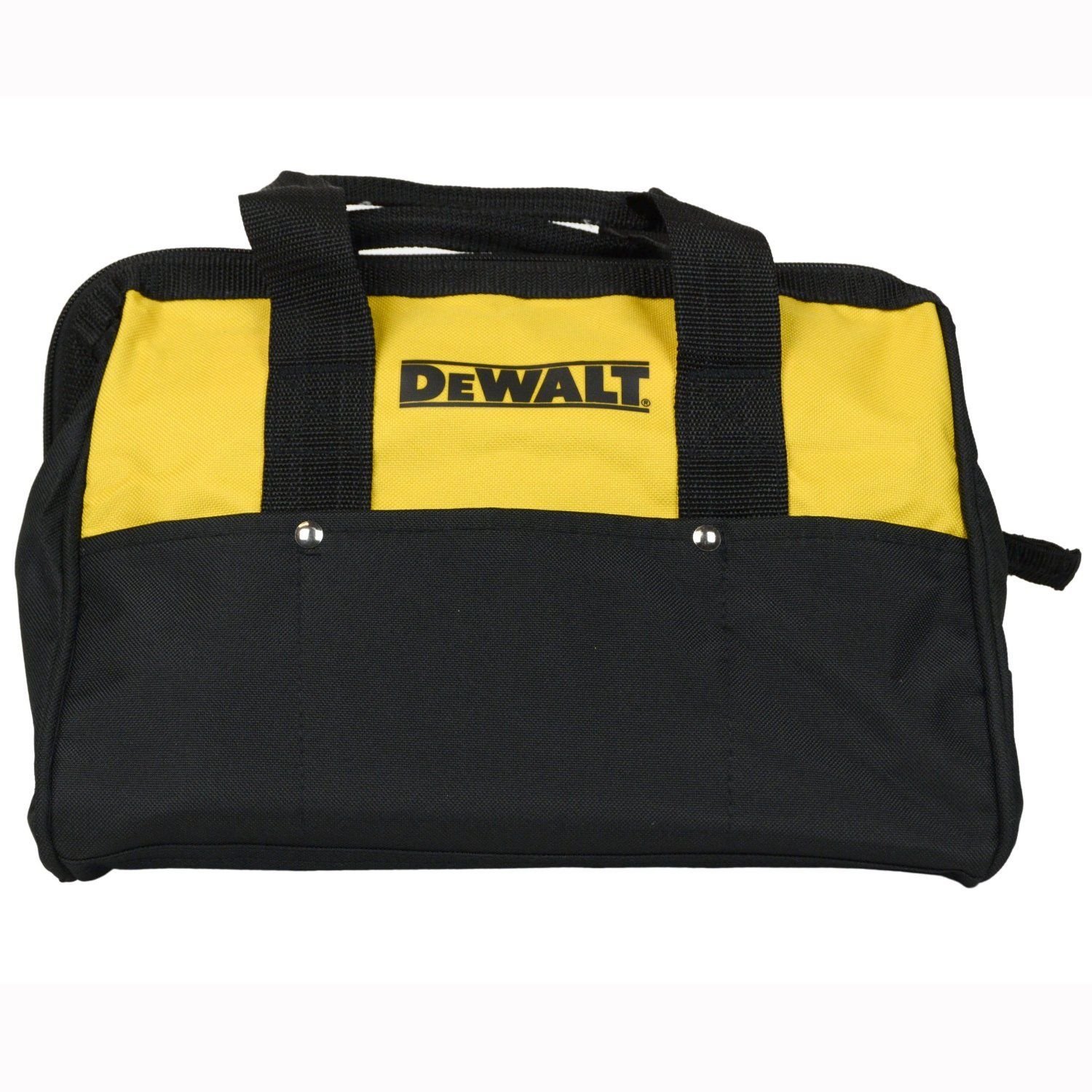 DEWALT 13" 6 Pocket Heavy Duty Nylon Canvas Contractor Tool Bag N037466 NEW