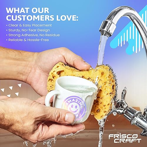 Miniatura 5 de Frisco Craft Cinta de transferencia transparente de alta calidad para vinilo con parte trasera de papel, perfecta para vinilo autoadhesivo