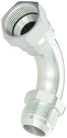 Eaton Aeroquip 500454-16S 90 Degree Heavy Swivel Nut Elbow, JIC 37 Degree End Types, Carbon Steel, 1 JICf x 1 JICm End Size, 1" Tube OD