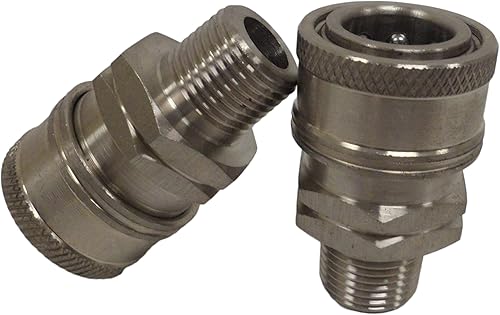 Miniatura 6 de Ultimate Washer UW11-PW4712, acoplador hembra, acero inoxidable, paquete de 2 (14 pulgadas)