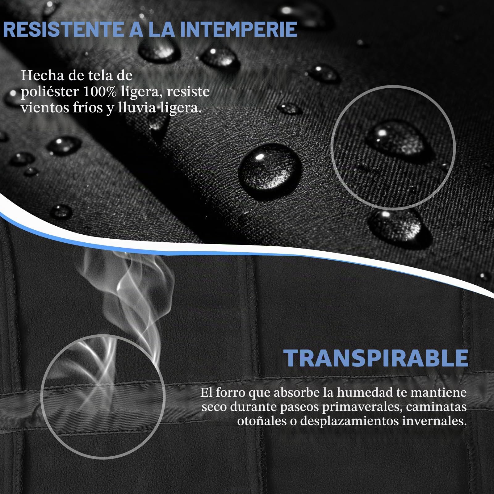 Chaqueta Softshell Impermeable a Prueba de Viento para Mujer con Forro Polar, Capucha Ajustable Abrigo Cálido Ligero de Línea Larga para Todos los días y al Aire Libre