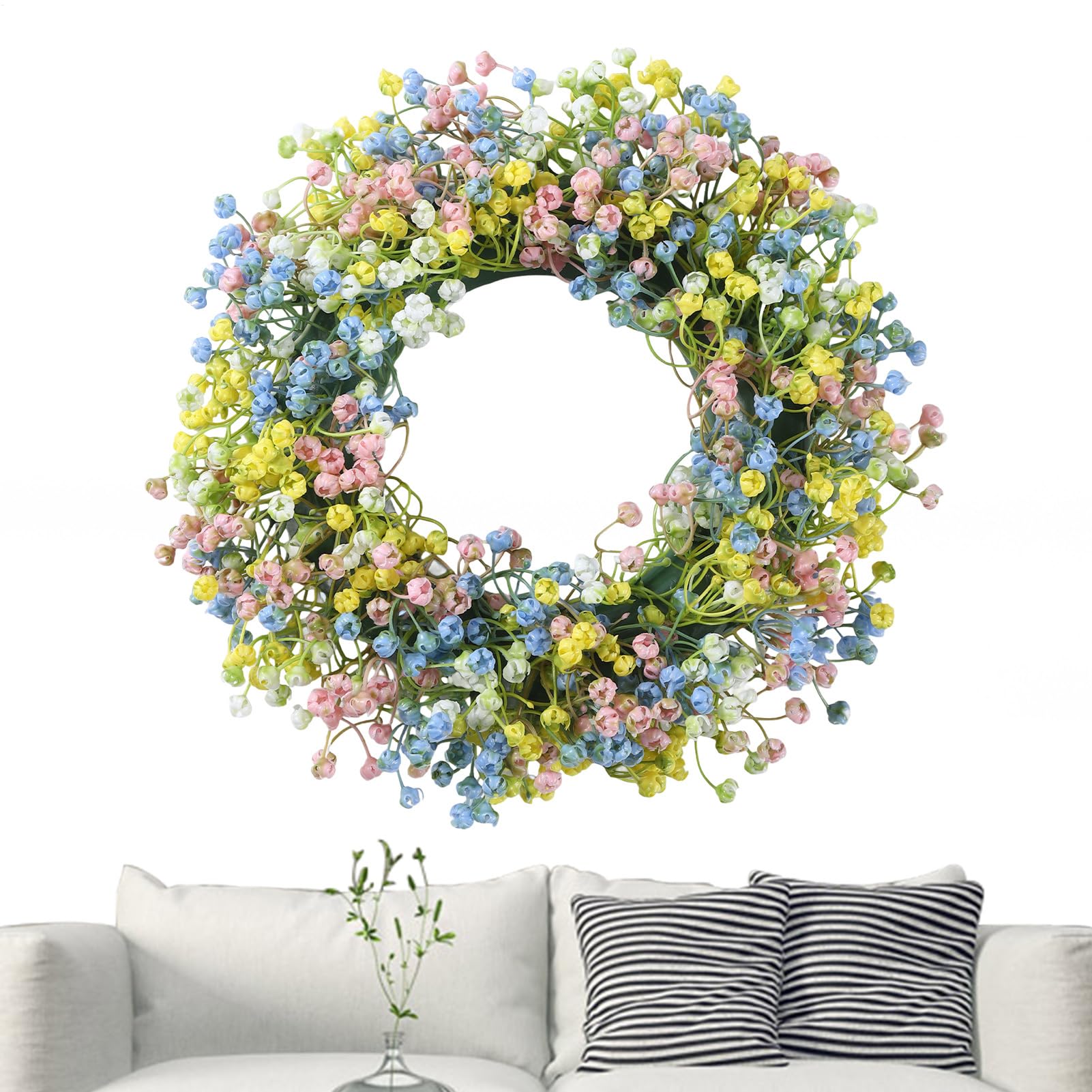 Couronne de Pâques artificielle pour mur et célébrations