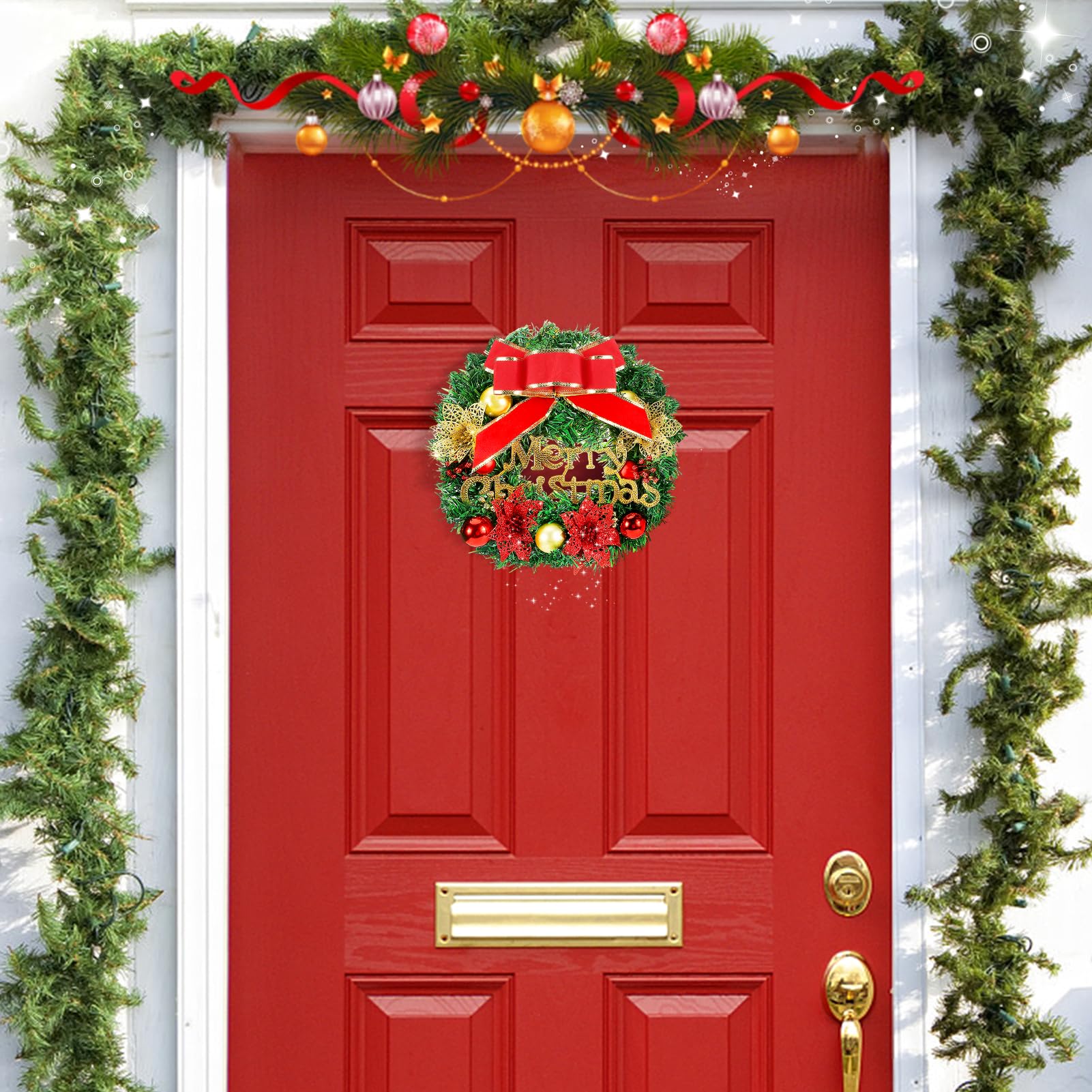 Amazon.com: Car Wreath Truck Christmas Decor - 11.8in Xmas Front