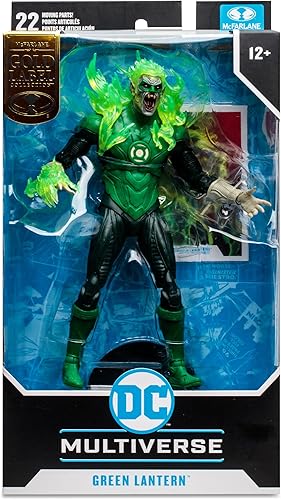 Miniatura 9 de DC Multiverse vs Vampires - Figura de acción exclusiva de 7 pulgadas, etiqueta dorada de linterna verde vampiro
