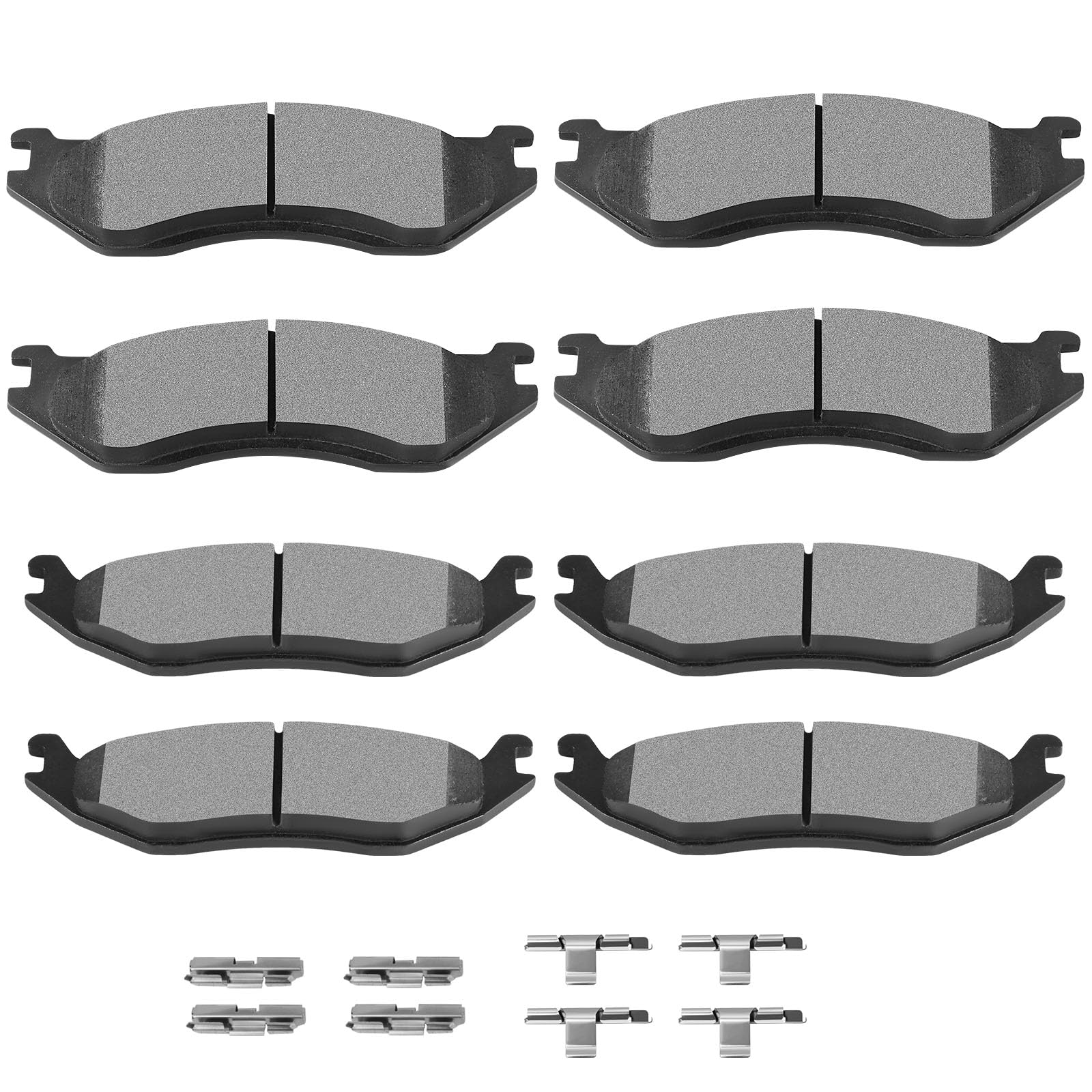 SCITOO D966 D967 Front Rear Brake Pads Sets Fit For Dodge For Durango 2003-2006,For Dodge Ram 1500 2002-2005