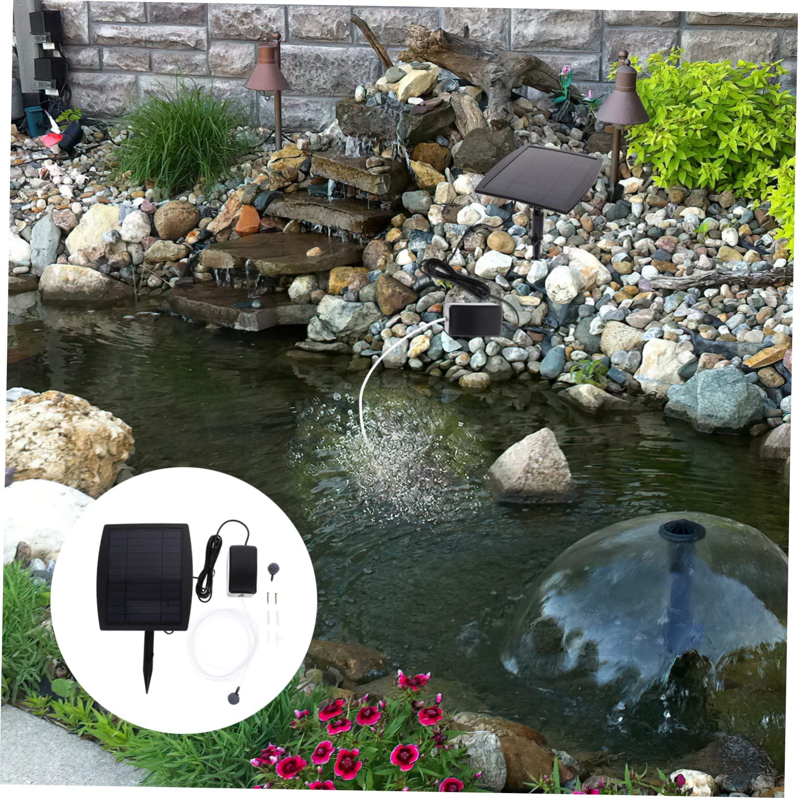 Bsv-ap005 Solar Aquarium Sauerstoffpumpe 3.7v 1800mah