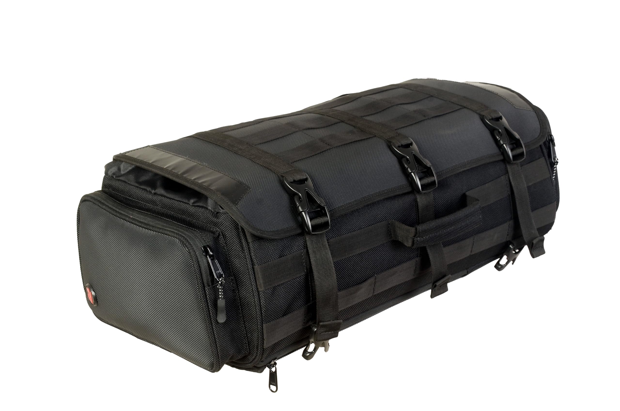 RiderZone Batalik Motorcycle Tail Bag, Large Capacity Storage Pack, Black-image-32