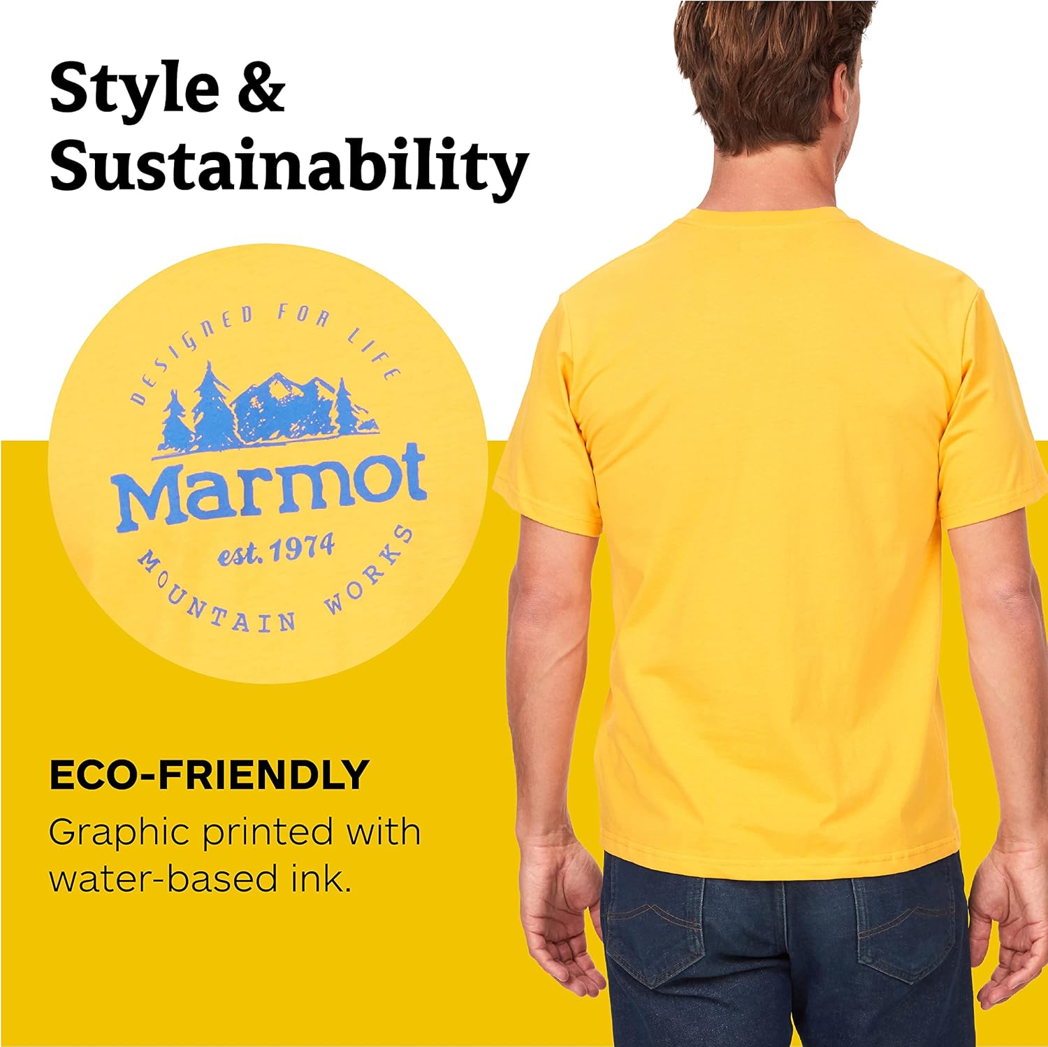 Marmot Men's Logo T-Shirts - Printed Graphic on Cotton Tee - Image 3
