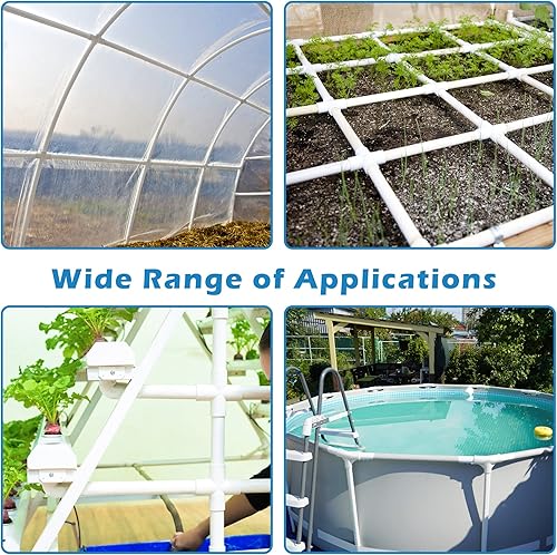 Miniatura 5 de ZhiYo - Codo de montaje de PVC de 34 pulgadas, paquete de 8 unidades, conector de montaje de tubería de PVC ZhiYo para muebles de construcción, codo