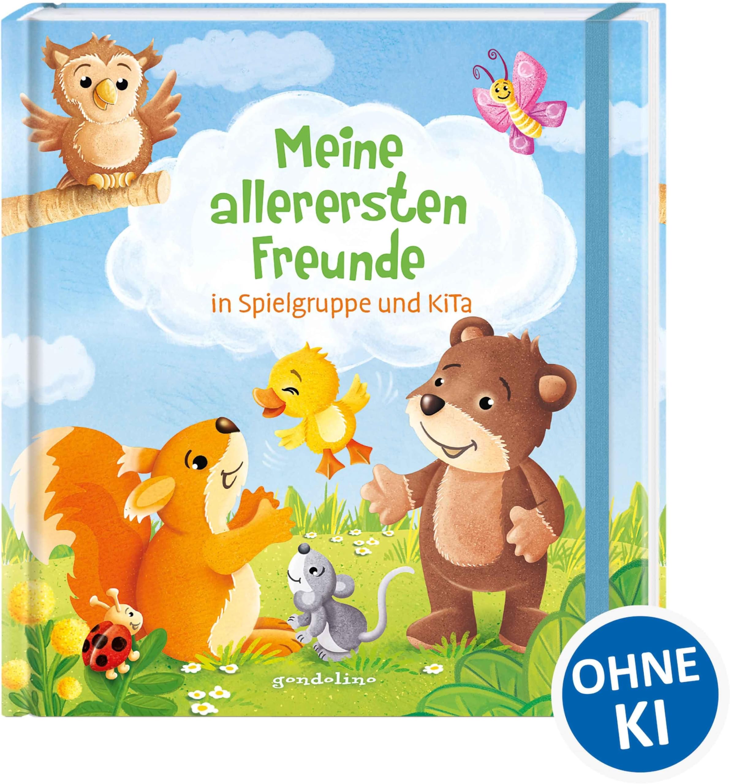 Freundebuch – Für Kinder ab 18 Monate zum Weitermalen, Ankreuzen und Ausmalen mit Geburtstagskalender und Gruppenfoto-Platz