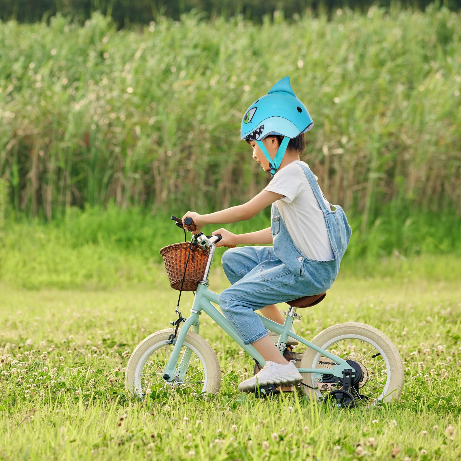 Kinderfahrradhelm Größe S 50-54cm für Kinder Blau Kunststoff