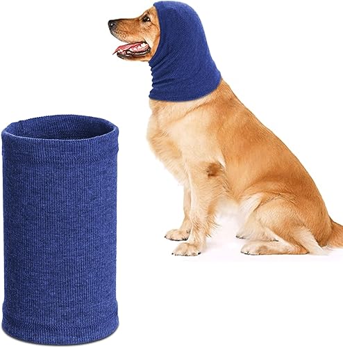 Rbenxia - 1 pieza de orejas silenciosas para perros, 1 unidad, color azul, con capucha para orejas de perro, diadema de protección contra ruido,