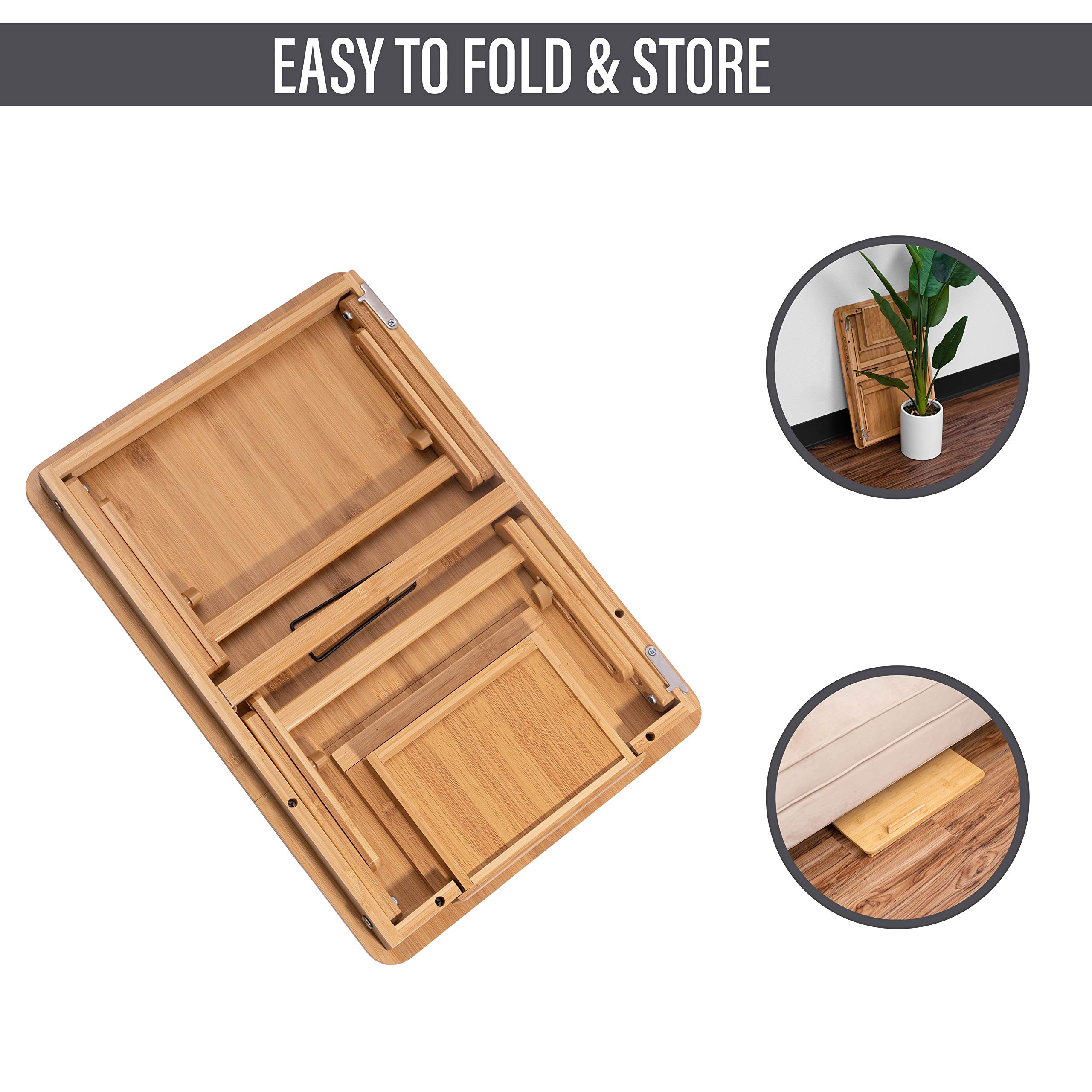 Buy MORVAT Laptop Lap Desk with Storage Bed Desk Lap Tray Adjustable Laptop Stand for Bed