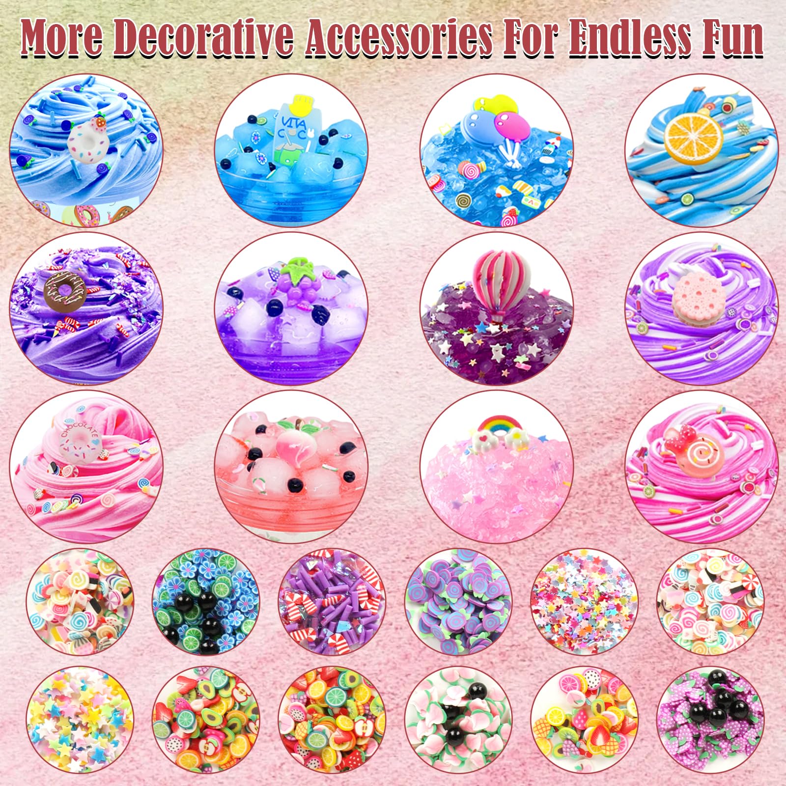 12 sztuk 70 ml Slime Set 12 kolorów masła Slime i Clear Slime, zestaw do samodzielnego wykonania dla dzieci, na urodziny, Halloween, Boże Narodzenie, prezent dla dziewcząt i chłopców