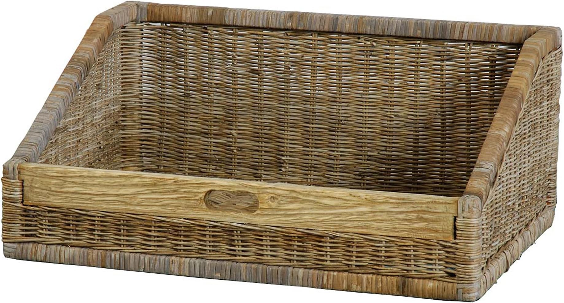 Shelf basket bakery, Bread Bakers Bread Display Basket Biscuit Fruit Basket Fruit Basket 60 x 40 cm Grey/Natural