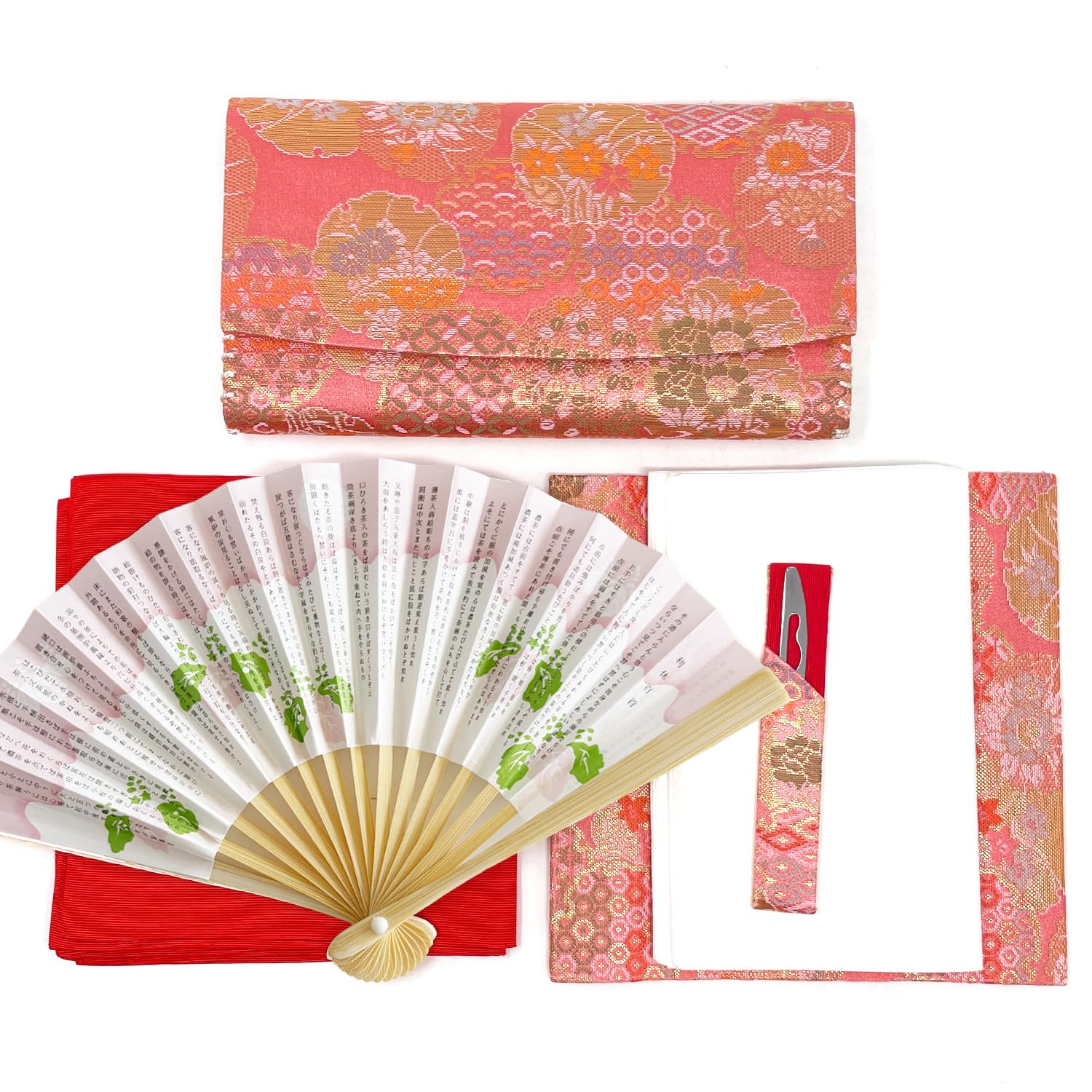 Japanese Tea Ceremony 6 Piece Set Nishijin Weave Beginner Women Japan