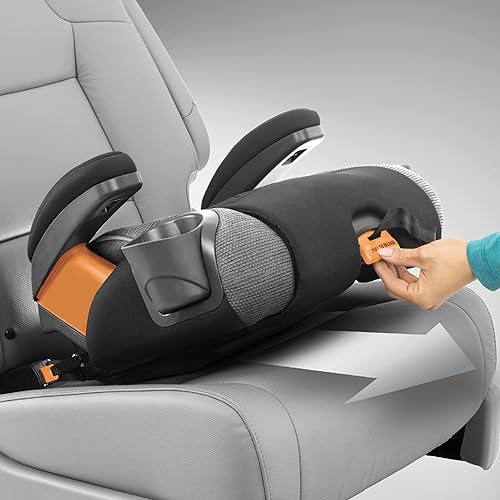 Vista 3 de Chicco KidFit Zip Plus Asiento Elevador para Auto 2 en 1 con Posicionamiento de Cinturón, Asiento Elevador sin Respaldo y con Respaldo Alto