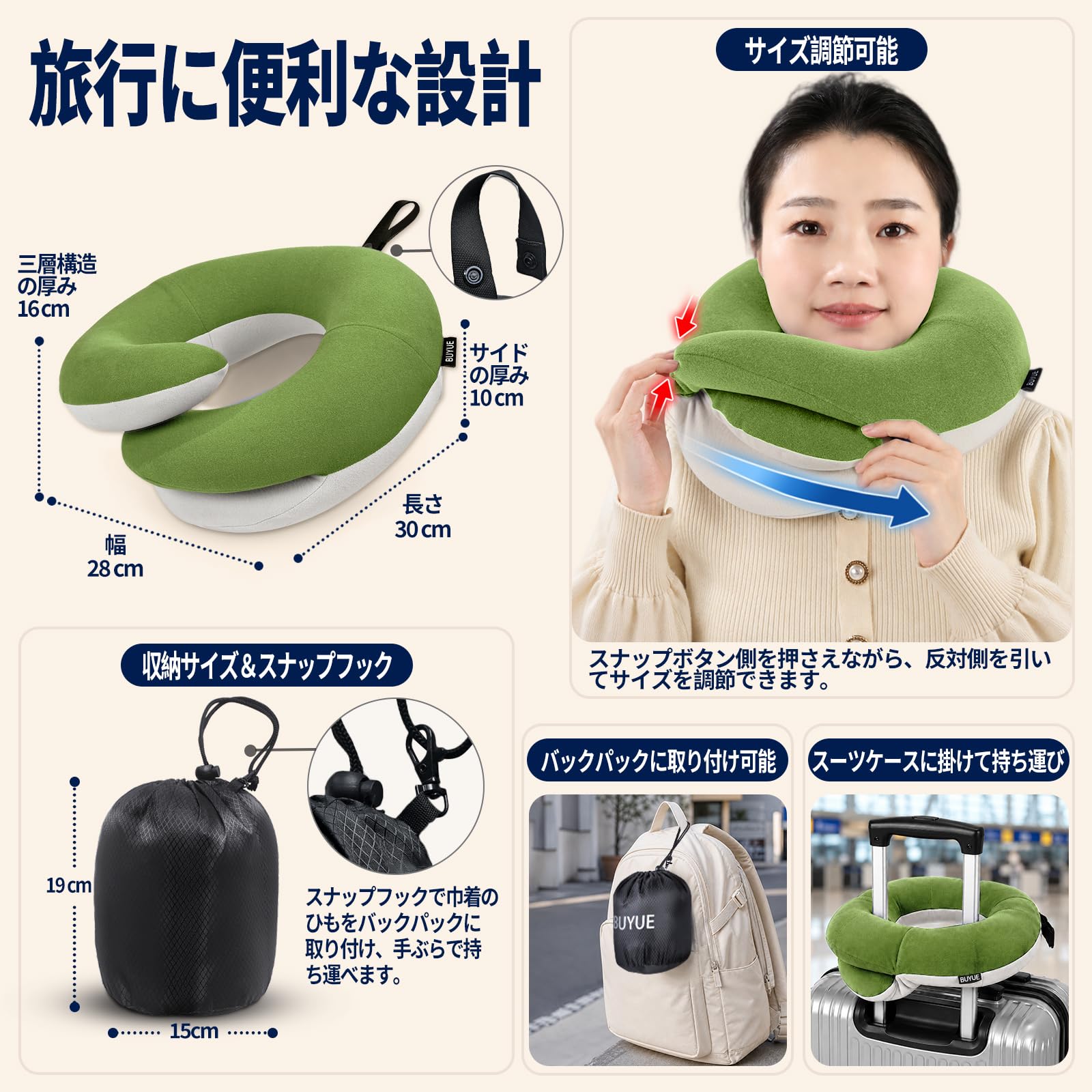 Amazon｜ネックピロー【特許取得済・360°あごサポート・前倒れ防止】首