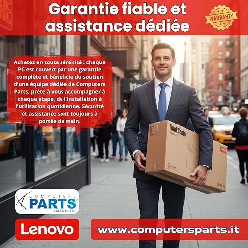 Lenovo ThinkSystem ST50 Serveur - Intel Xeon E-2224G CPU, 16 Go ECC RAM, SSD 2 × 1 to, Win Server 2025 Standard (Reconditionné) - 8