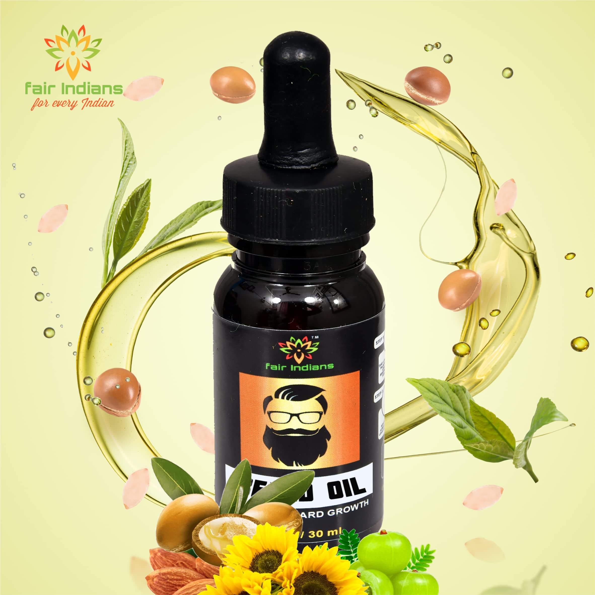 Fair Indian for every Indian The Advanced Pure & Natural Beard Oil (BO2), (90ml) 2