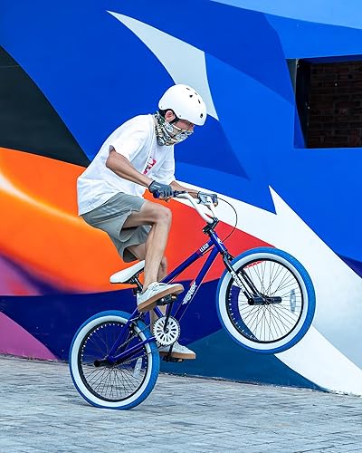 Miniatura 4 de Freestyle - Bicicletas BMX de 20 pulgadas para niños con 4 clavijas para adolescentes de 8 a 15 años, niños, niñas, principiantes con palanca,