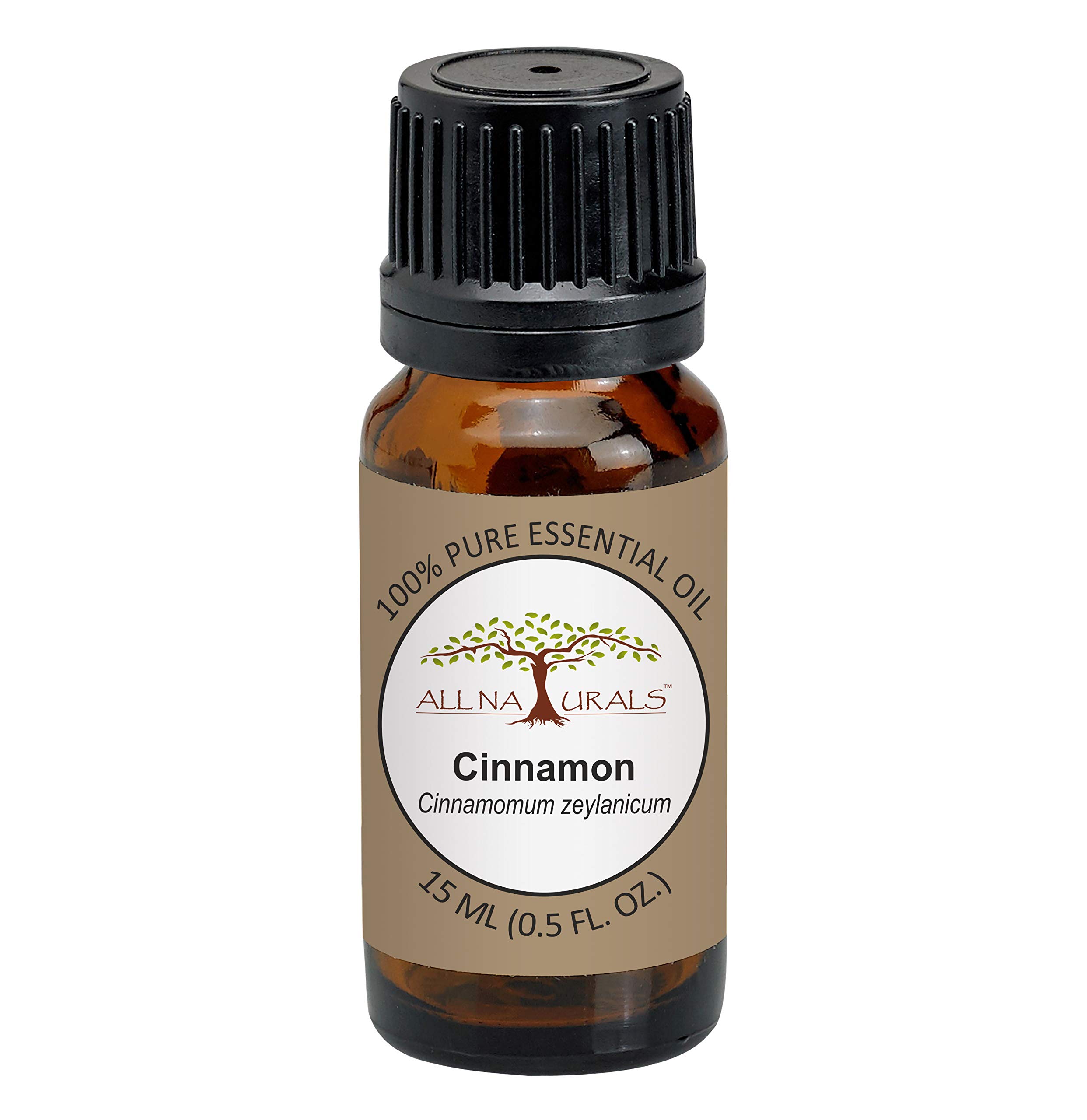 All Naturals Cinnamon Essential Oil (Kerala) 15ML 100% For Diffusers, Toilets, Wardrobes, Concentration & Spirituality
