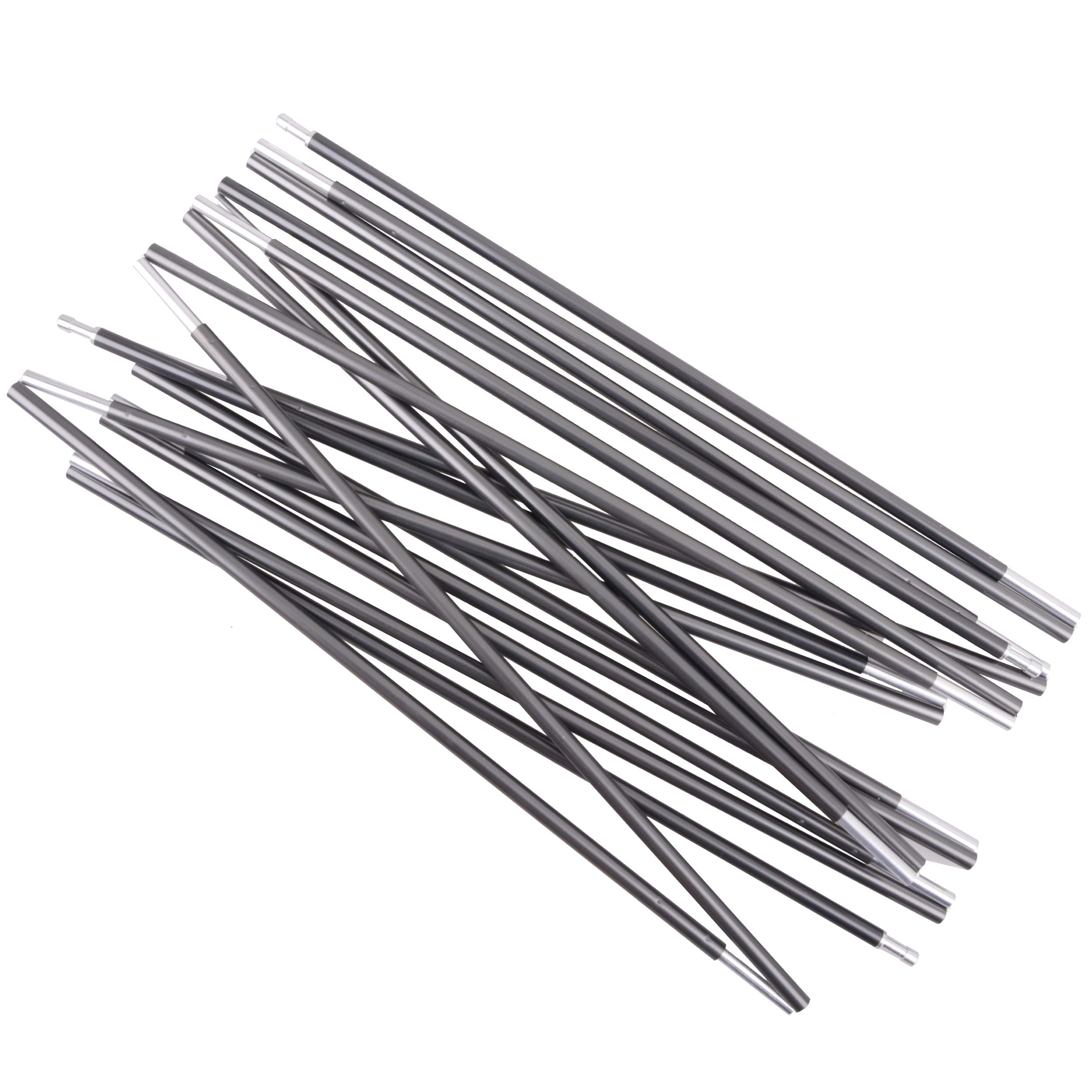 Azarxis2 Pieces Tent Pole Tent Pole Tent Pole Replacement Accessories Folding Support Rod for Camping Hiking