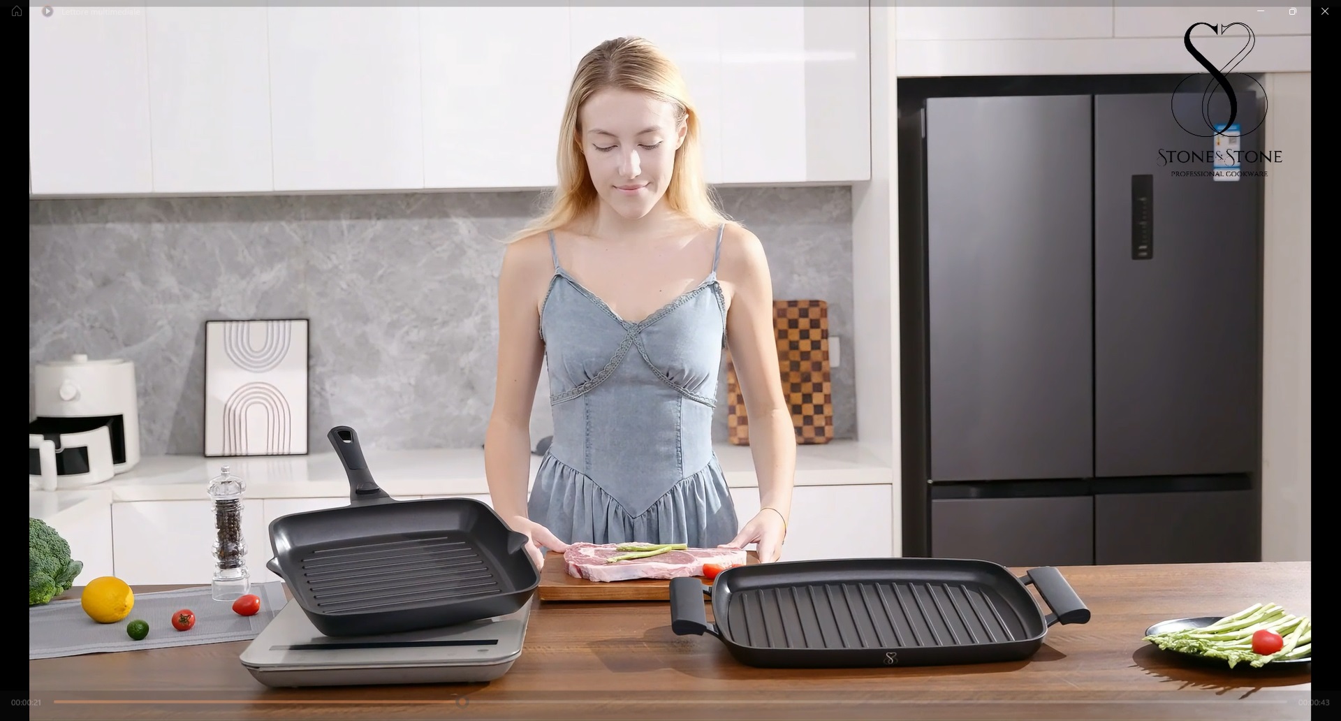 Poêle Céramique Sans PFOA Grill Rainuré BRA Life 28cm - Aluminium Recyclé - Revêtement Céramique Sans PFOA - Compatible Induction Revêtement PPG FUSION Pro