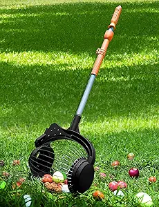Acorn Picker Upper Roller for Walnuts - Nut Gatherer with 1.8-Gallon Capacity, No-Bend Emptying Design,Suitable for 1.2"-3.6" Walnuts,Chestnuts, Fallen Apples & Tennis Balls