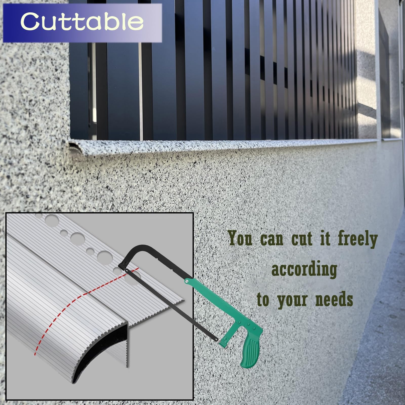 Borde protector para canalones de pico de 140 cm x 50 mm, protección contra el agua de lluvia, fácil instalación