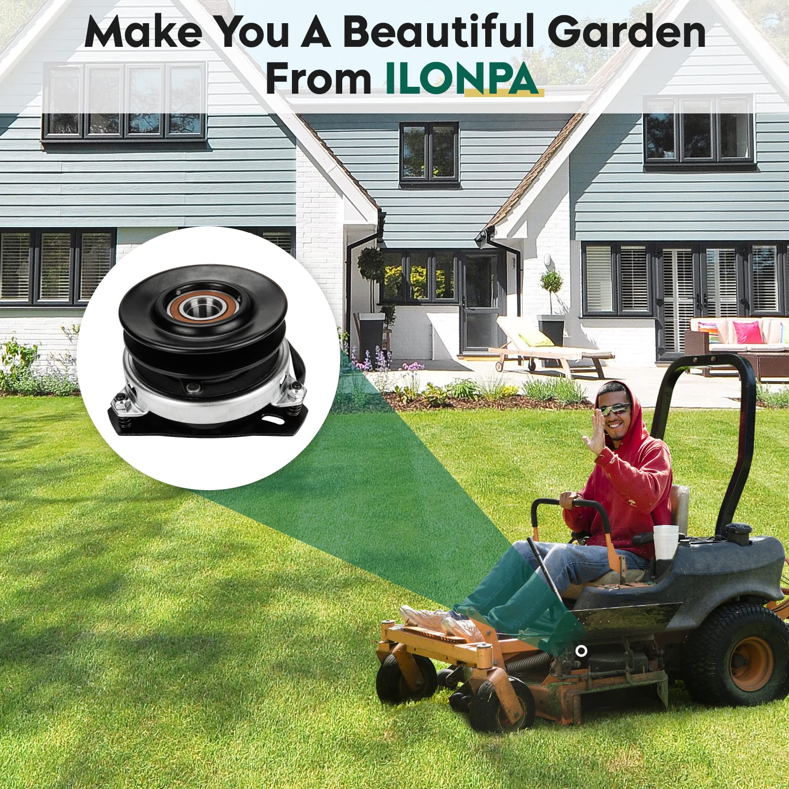 Amazon.com : ILONPA Electric PTO Clutch for AYP Husqvarna 124648X