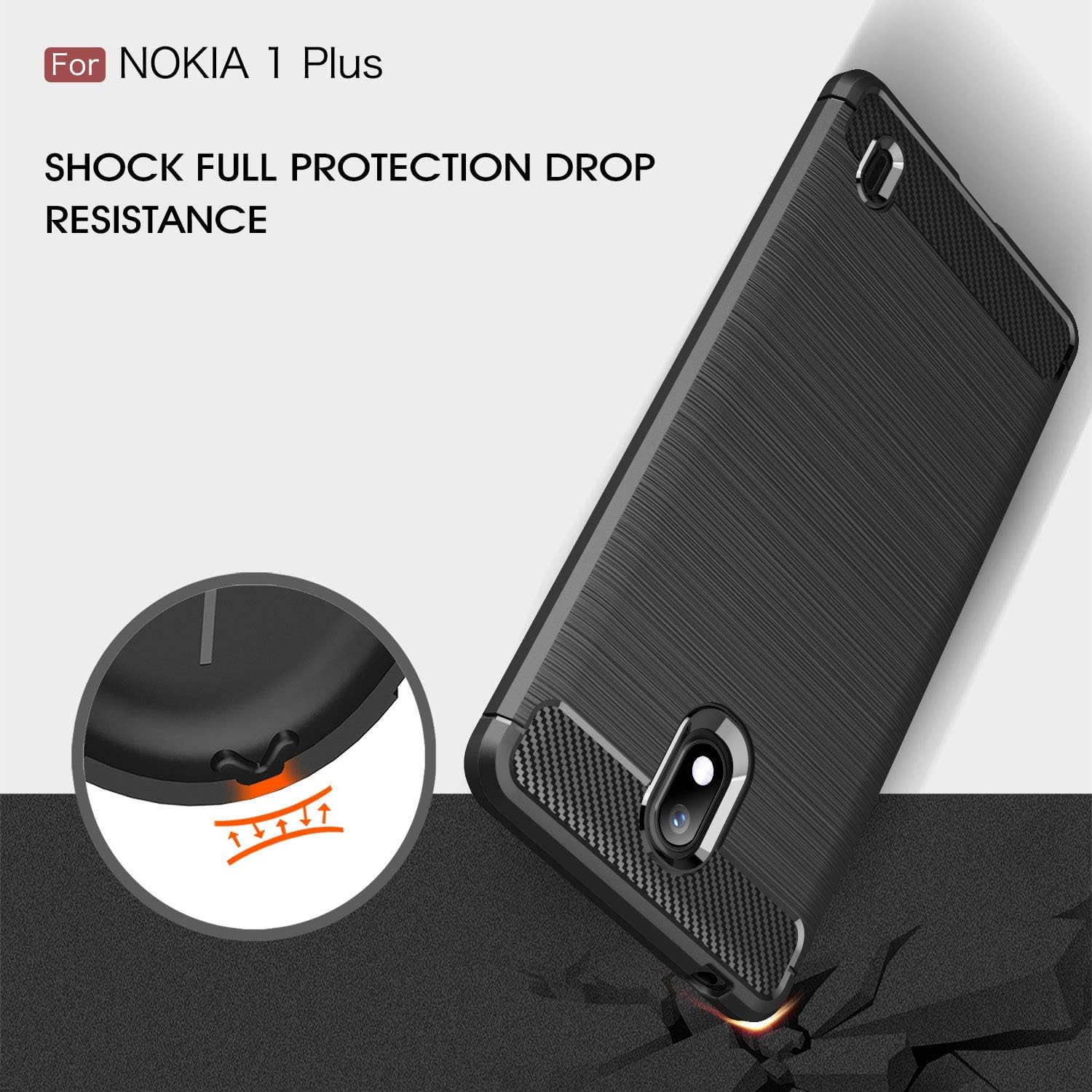 Hоttеѕt Sаlеѕ Nokia 1 Plus Case, Cruzerlite Carbon Fiber Texture Design & Leather Texture Design Back Cover Anti-Scratch Shock Absorption Case for Nokia 1 Plus (Blue) Hоlіdау Dеаlѕ 🛒 Nokia 1 Plus Case, Cruzerlite Carbon Fiber Texture Design & Leather Texture Design Back Cover Anti-Scratch Shock Absorption Case for Nokia 1 Plus (Blue)