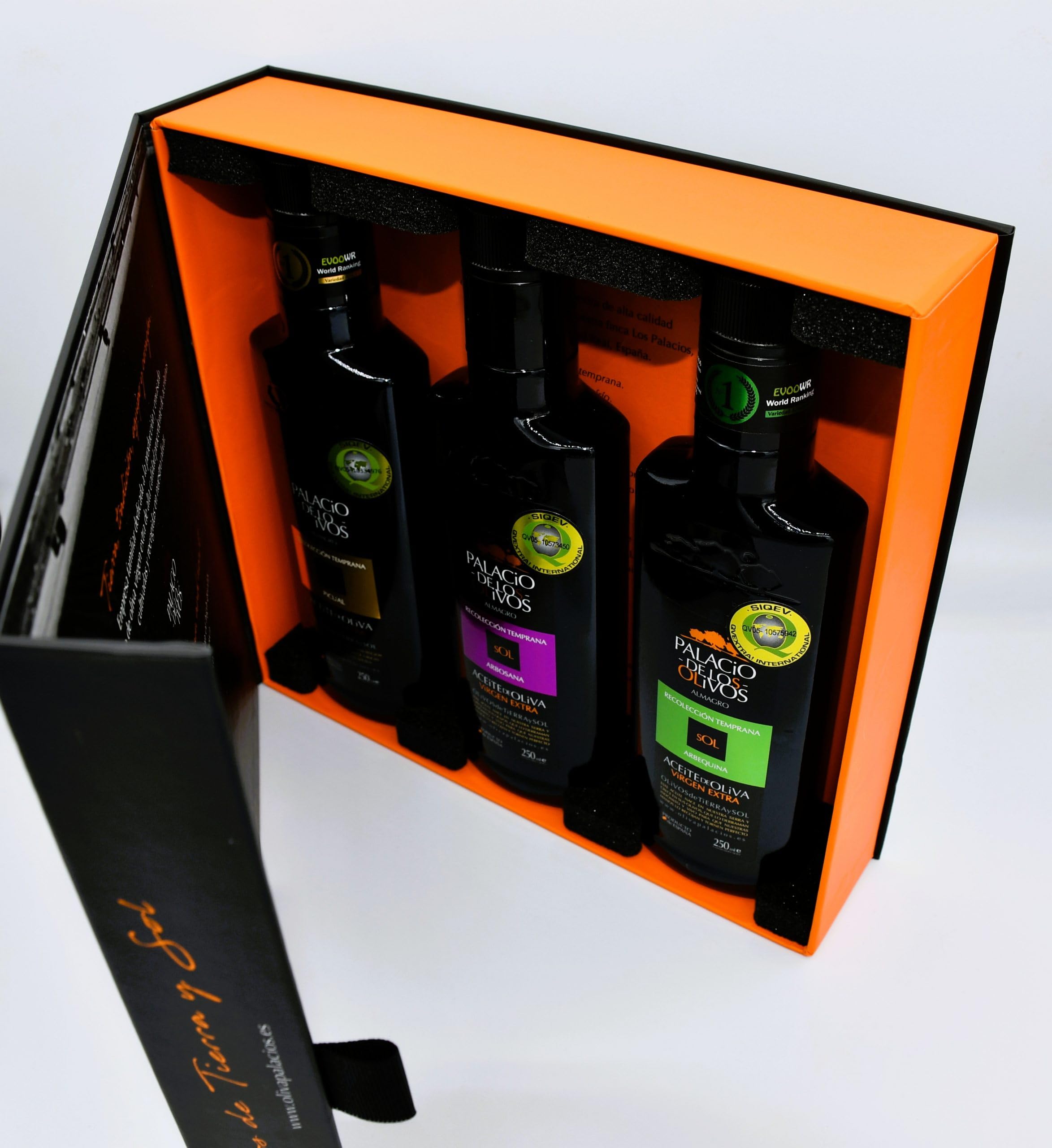 PALACIO DE LOS OLIVOS | Familien-Geschenkset: Drei Sorten natives Olivenöl extra – 3 x 250 ml