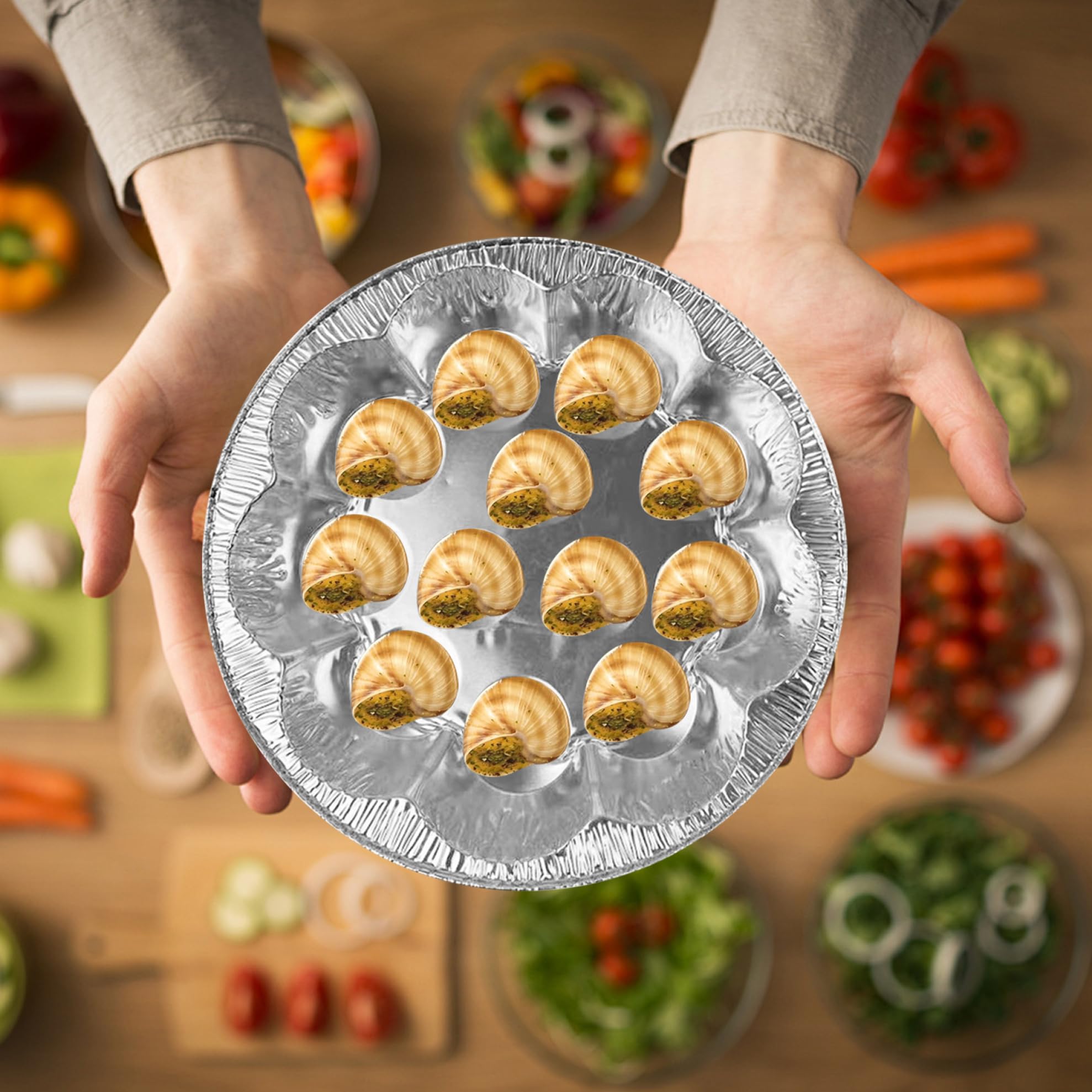 Angoily Plaque Escargot Set Ensemble Plat D' Escargot en Acier Inoxydable avec 12 Trous de Compartiment Set D' escargots Escargot Assiette D' Escargot Angoily Plaque Escargot Set Ensemble Plat D' Escargot en Acier Inoxydable avec 12 Trous de Compartiment Set D' escargots Escargot Assiette D' Escargot