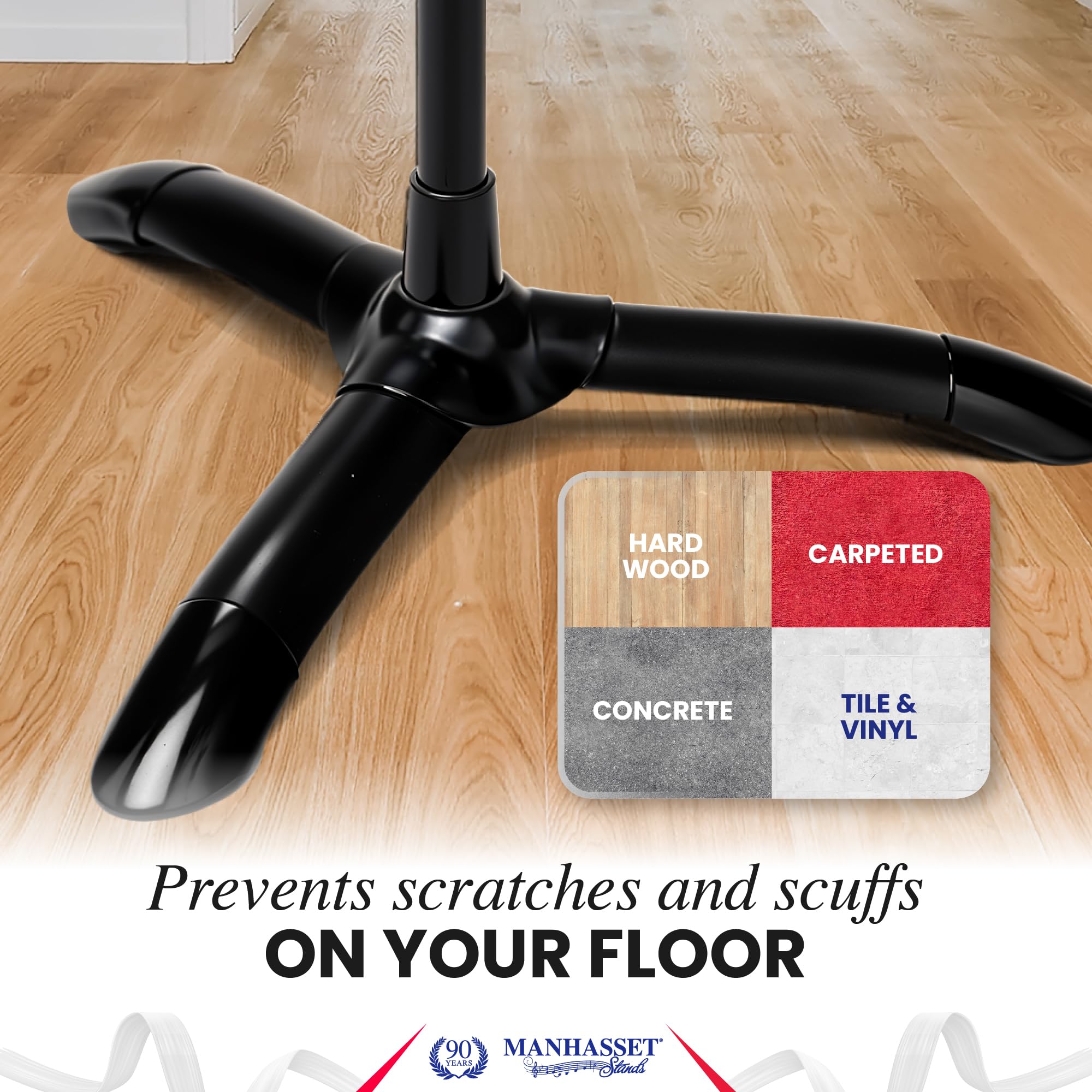 Protezione Pavimento Per Leggio Manhasset - Previene Graffi Su Legno E Piastrelle - Foto 8