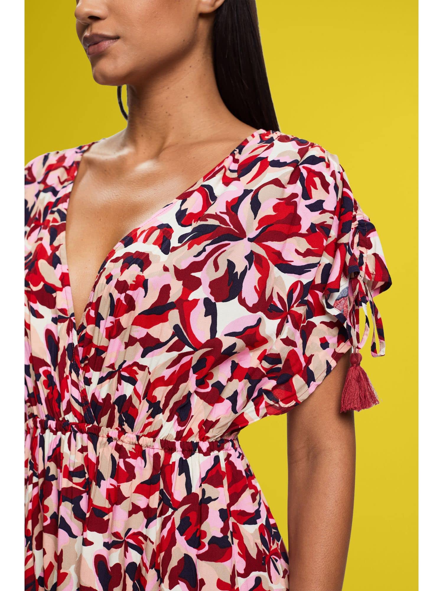 esprit kleid mit floralem muster