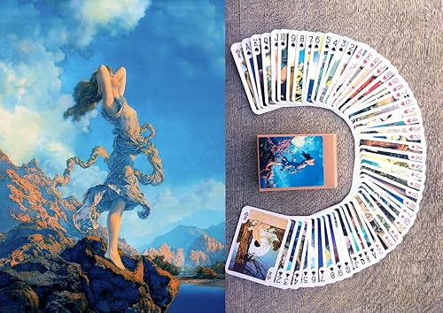 Maxfield Parrish - Juego de cartas (baraja de póquer, 54 cartas, todas diferentes)