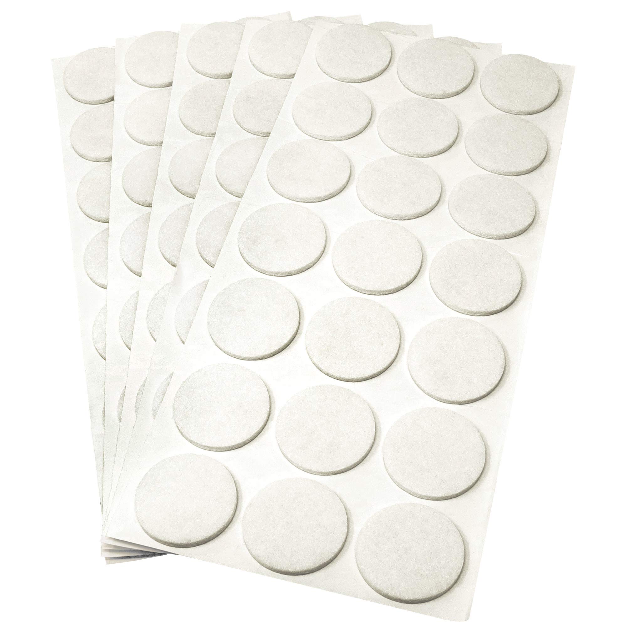 Adsamm® / 105 X Patins En Feutre/Noirs/ 30 Mm/Rond / 1,5 Mm D