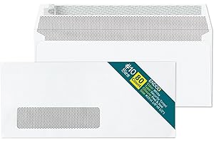 #10 Left Window Envelopes Self Seal 80 Pack