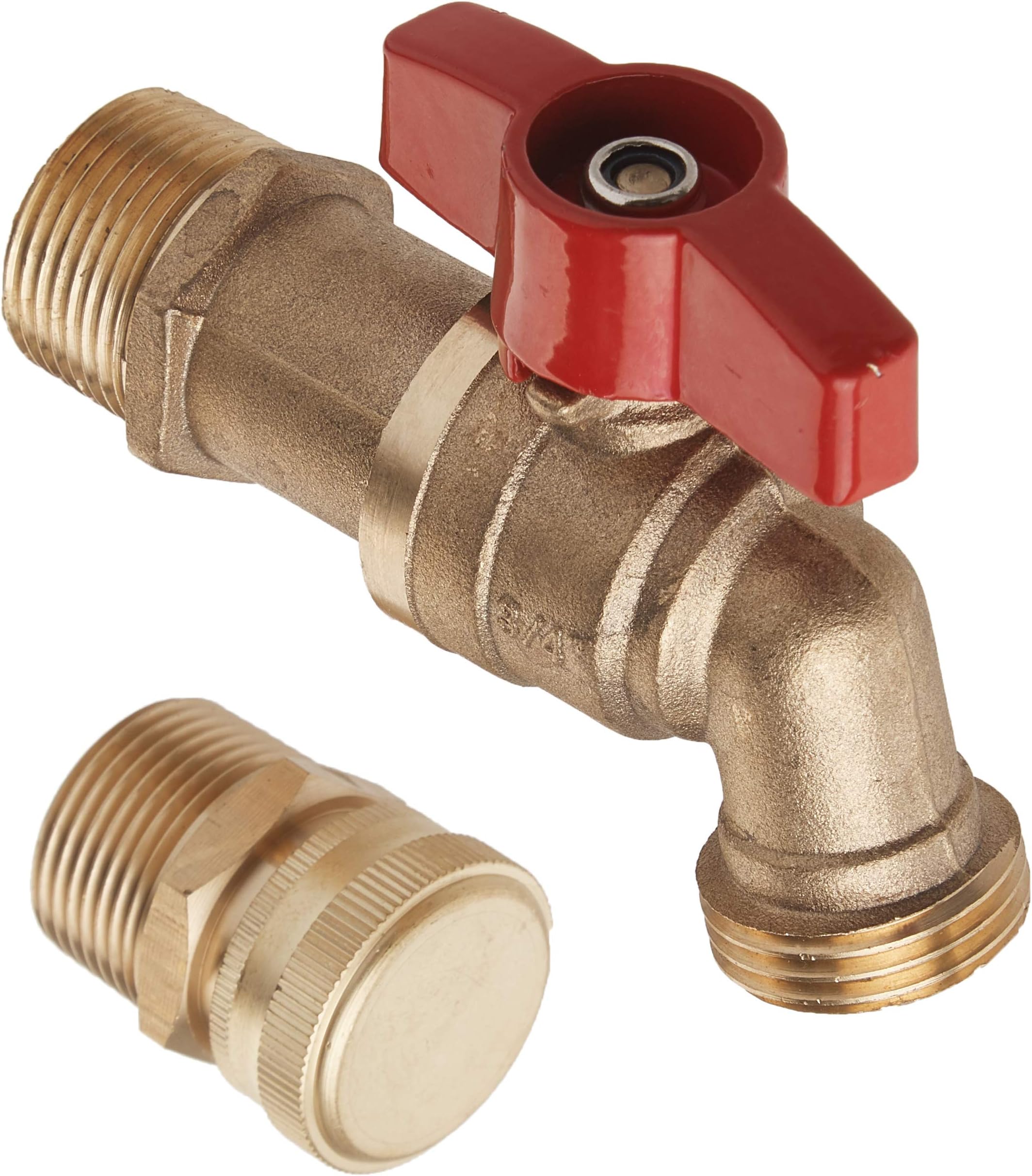 EarthMinded Brass High-Flow 1/4 Turn Spigot and Drain Upgrade Kit