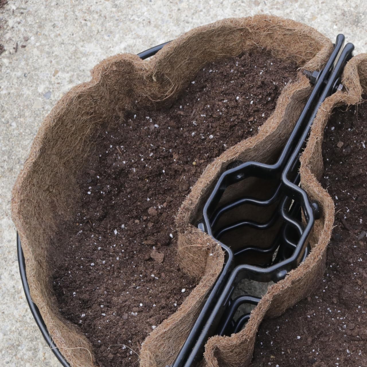 Molded Coco Liner Pair for 25 Inch Lamppost Hayrack Planter - 1 Pair Needed per Basket