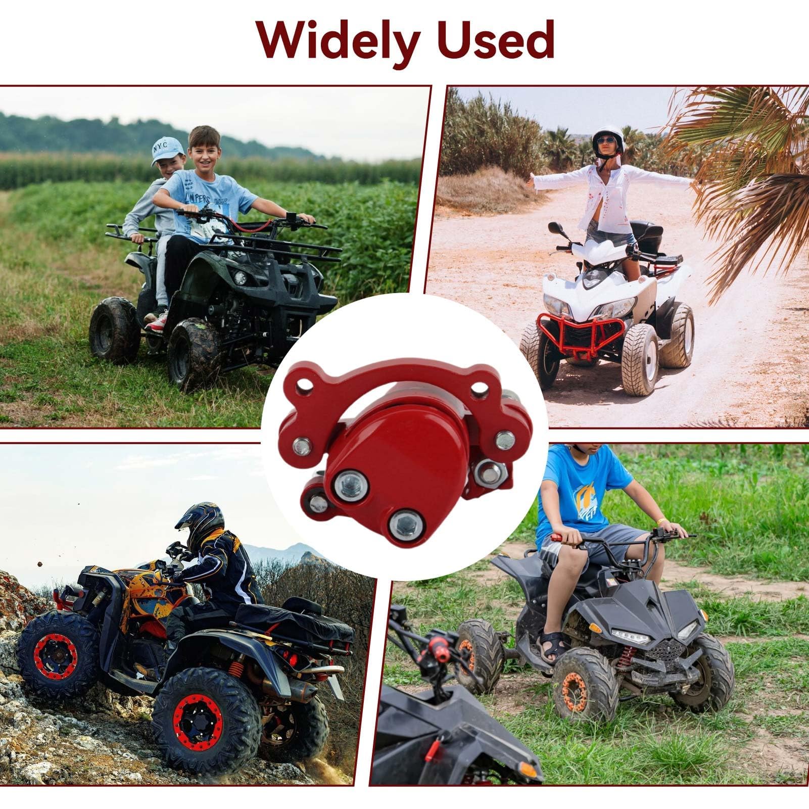 Agatige Freni Disco Minimoto, Pinza Freno Anteriore con Pastiglie Freno Adatta per Mini Moto Cinese Pocket Bike Parts Kid ATV Quad 43cc 47cc 49cc