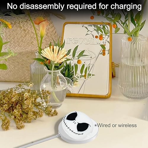 Miniatura 4 de Bonita funda de calavera para AirPods Pro de 21 generación con correa magnética, kit de bolígrafo limpiador, diseño de animales divertidos de