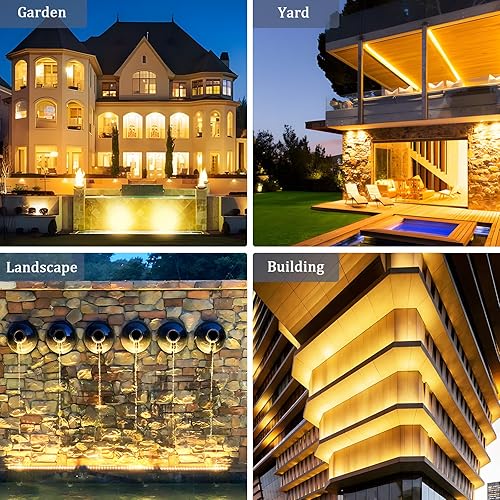 Miniatura 6 de nanzgecc Luz de lavado de pared, 18 W, 2 pies, luz blanca cálida de 2700 K, luz de barra impermeable IP67, barra de luz LED de 120 V para tu jardín,