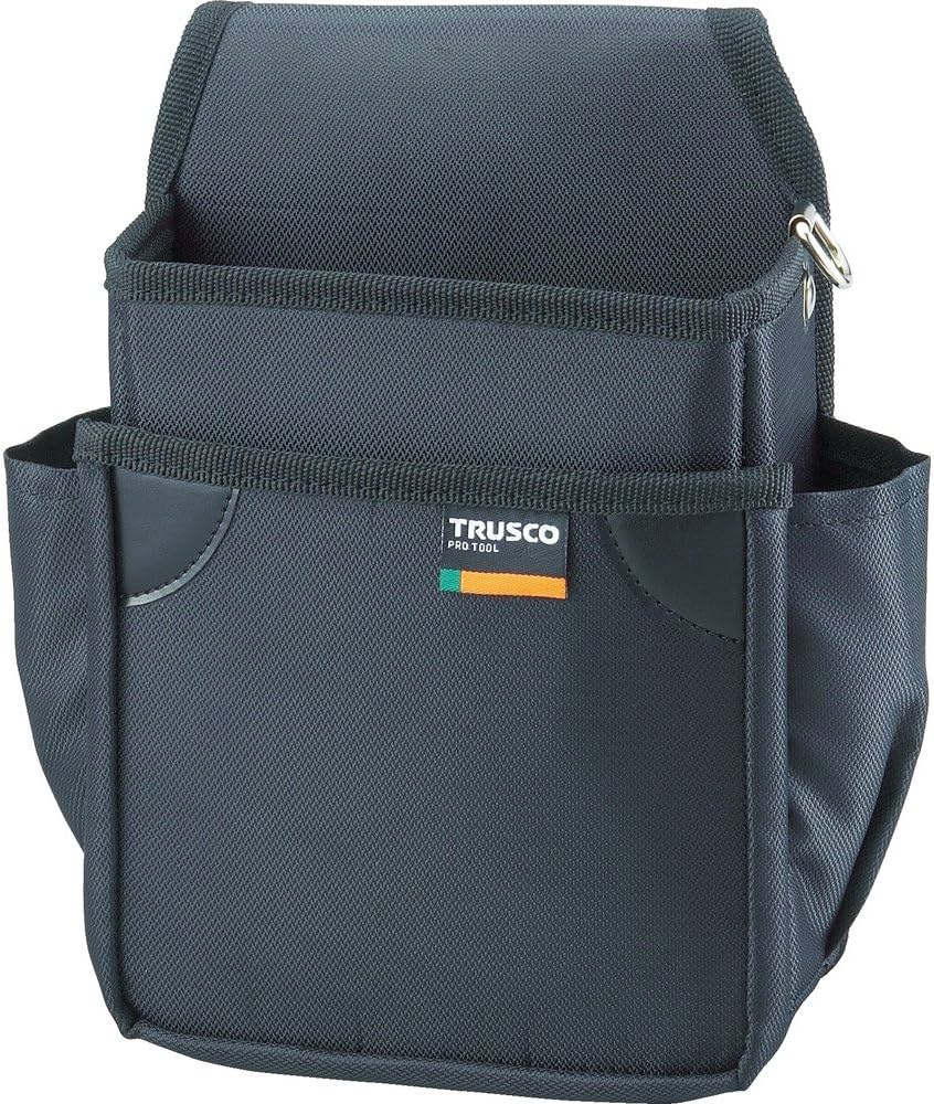 Amazon | TRUSCO(トラスコ) 小型腰袋 二段 ブラック TC-51BK | 腰袋・釘袋